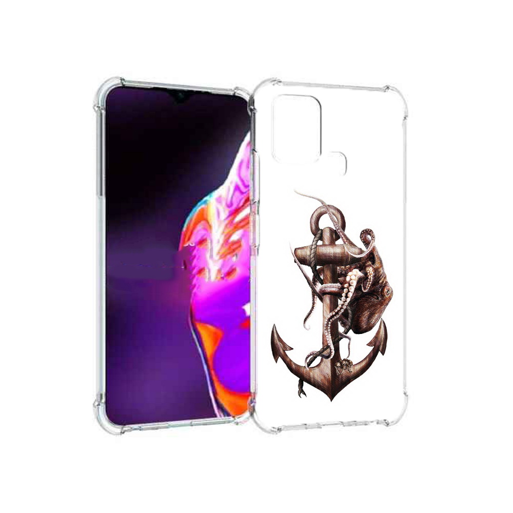 

Чехол MyPads Tocco для Infinix Hot 10s ржавый якорь, Прозрачный, Tocco