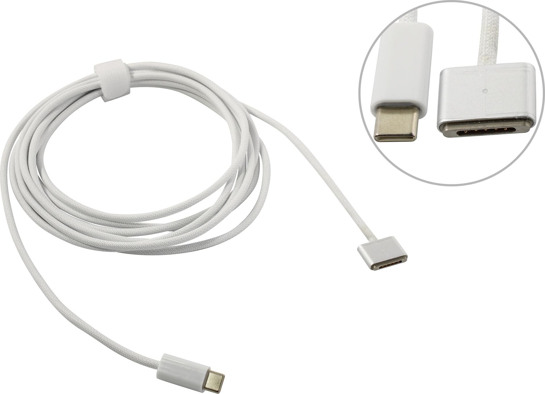 

Кабель KS-IS USB-C - Magsafe 3 USB Type-C 3м KS-806gen3-W-3, Белый, MagSafe3