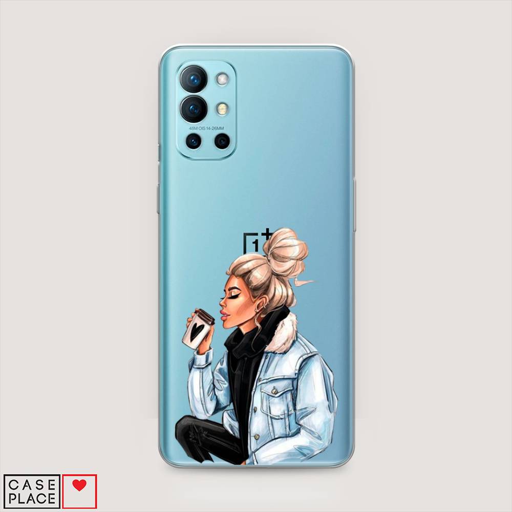 

Чехол Awog на OnePlus 9R / ВанПлас 9R "Cute girl", Коричневый;бежевый, 151650-7