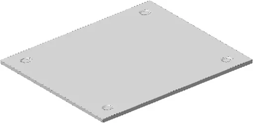 

Экран защитный 1000х 800, AISI 430/0,5мм