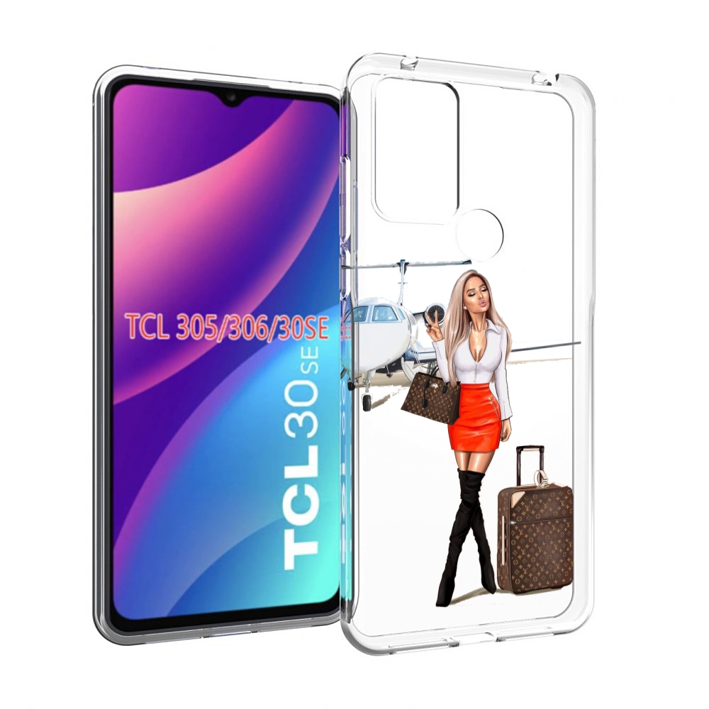 

Чехол MyPads Деловая-девушка женский для TCL 30SE/305/306/30E, Tocco