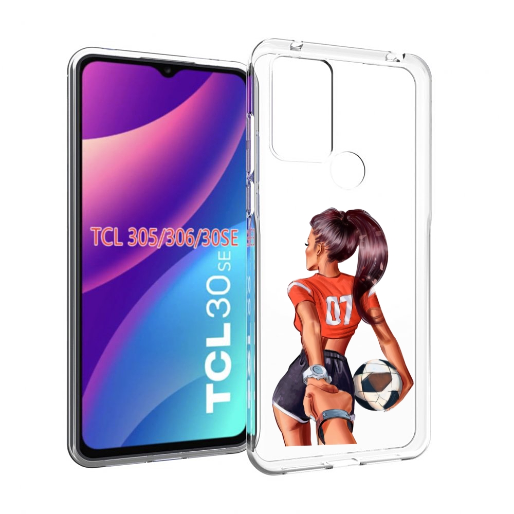 

Чехол MyPads Девушка-футболистка женский для TCL 30SE/305/306/30E, Tocco