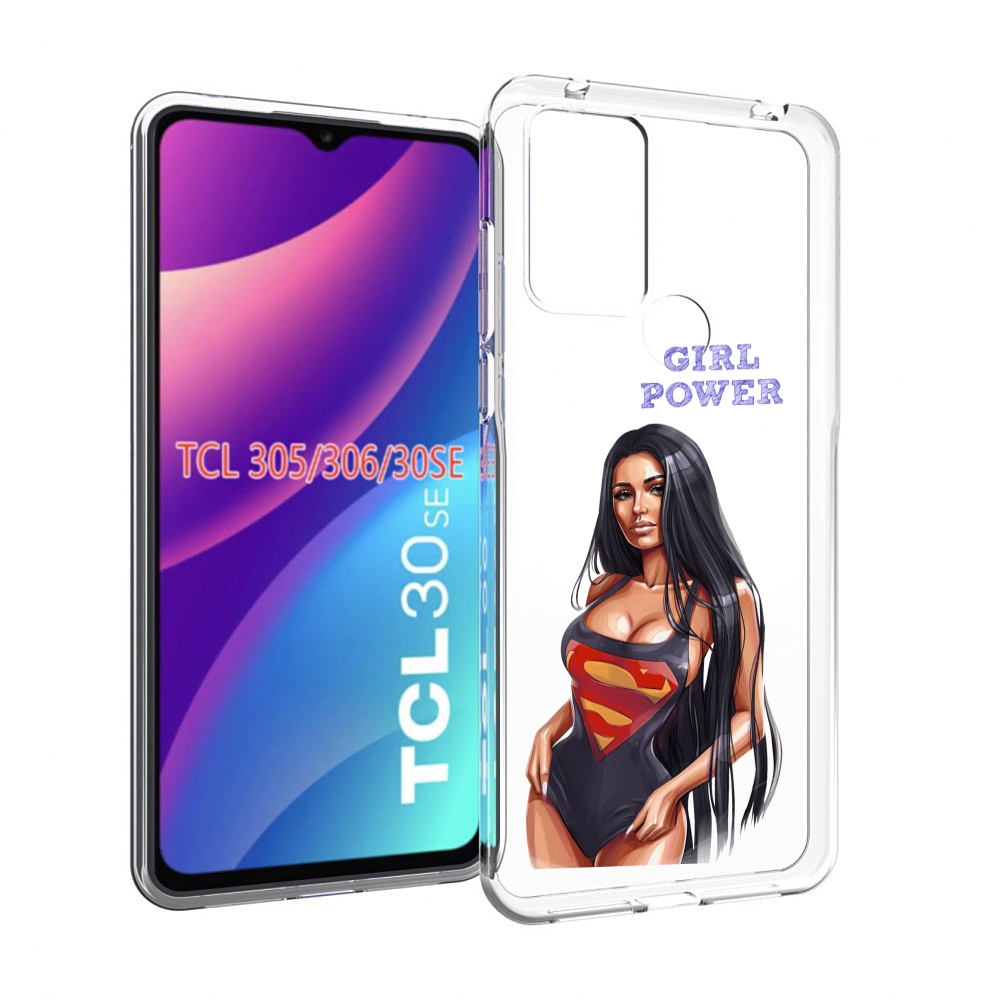

Чехол MyPads Девушка-супермен женский для TCL 30SE/305/306/30E, Tocco