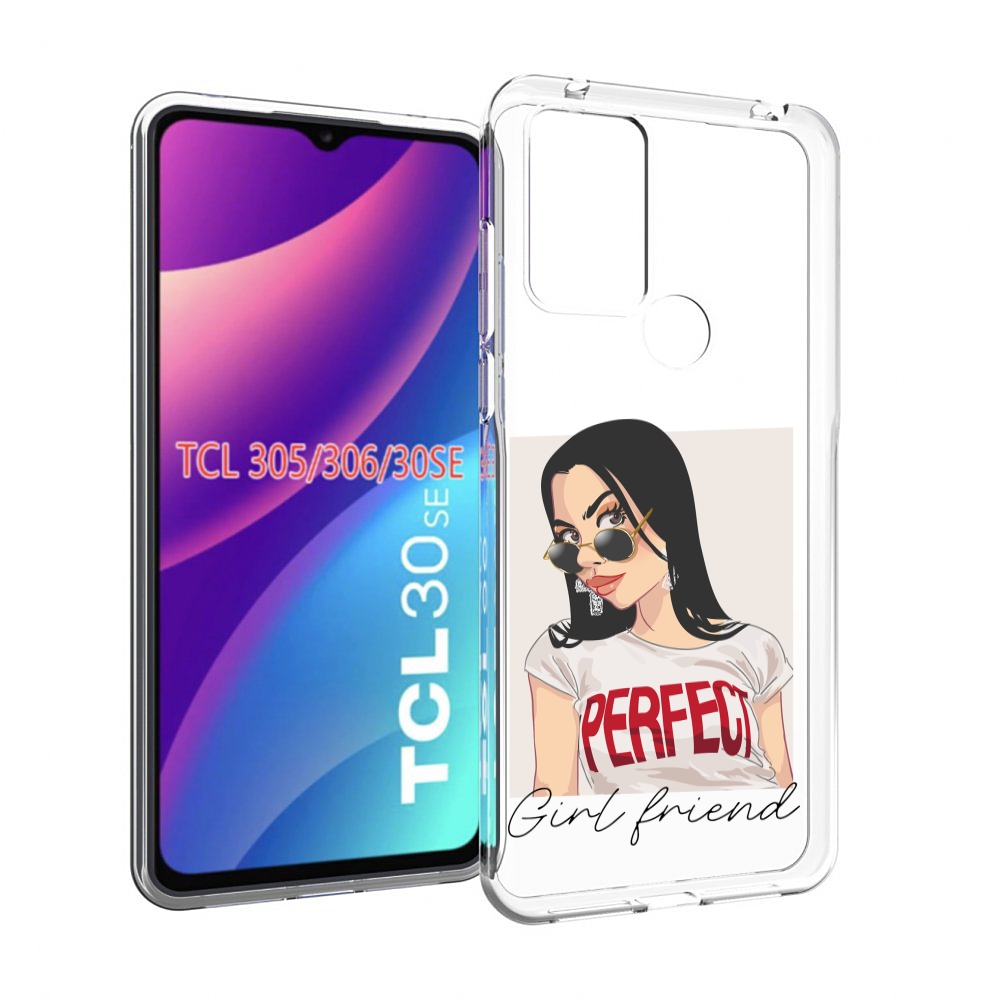 

Чехол MyPads Девушка-с-сережками женский для TCL 30SE / TCL 305 / TCL 306 / TCL 30E, Tocco