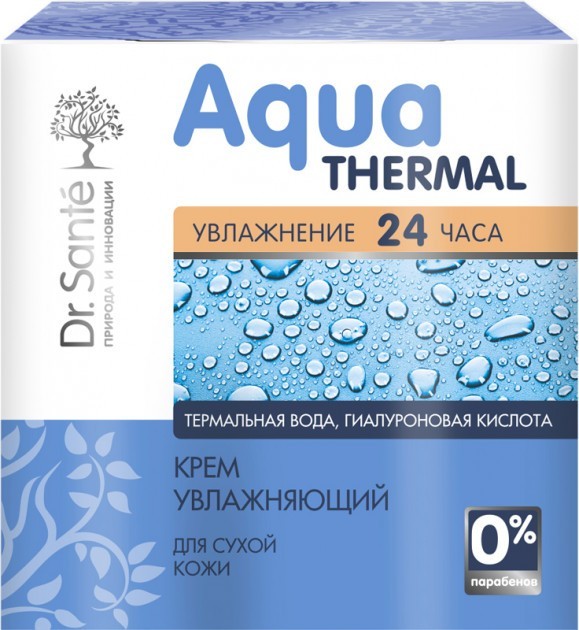 фото Крем эльфа dr. sante aqua thermal увлажняющий, для сухой кожи, 50 мл