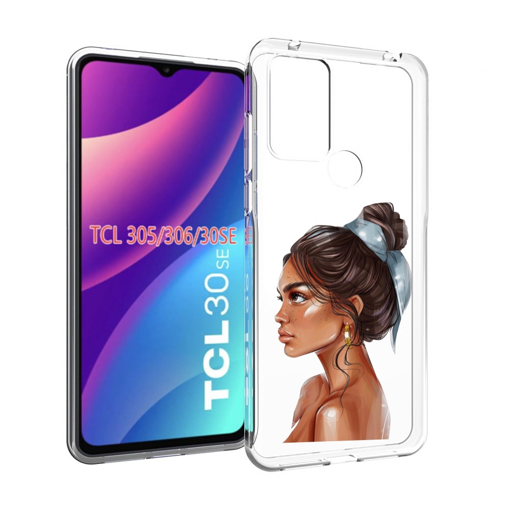 

Чехол MyPads Девушка-с-повязкой женский для TCL 30SE/305/306/30E, Tocco