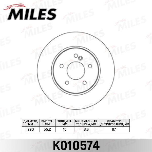 

Диск тормозной задний D290мм. MERCEDES W203 180-350/W210 200-430 (TRW DF2813) K010574