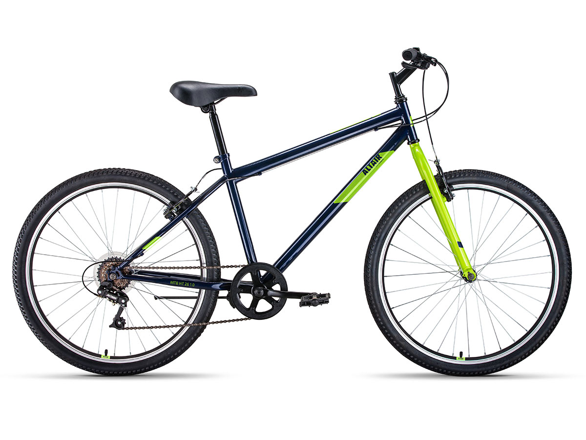 Велосипед FORWARD ALTAIR MTB HT 26 1.0, колесо 26'', рост 19'', сезон 2021-2022, черный/се