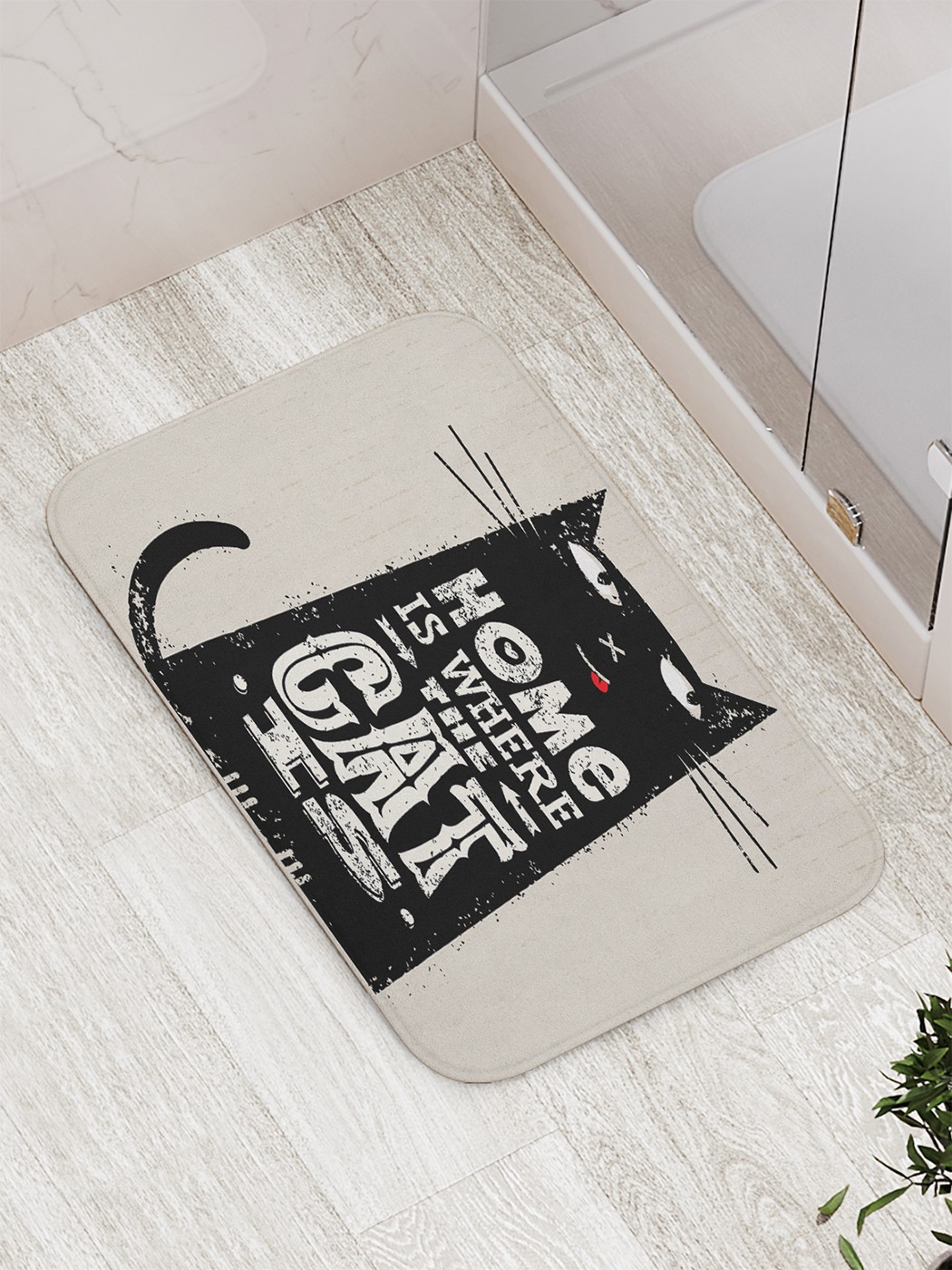 

Коврик противоскользящий для ванной, сауны, бассейна, 77х52 см bath_65144 JoyArty