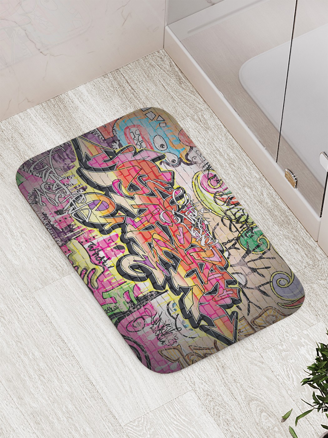 

Коврик противоскользящий для ванной, сауны, бассейна, 77х52 см bath_65138 JoyArty