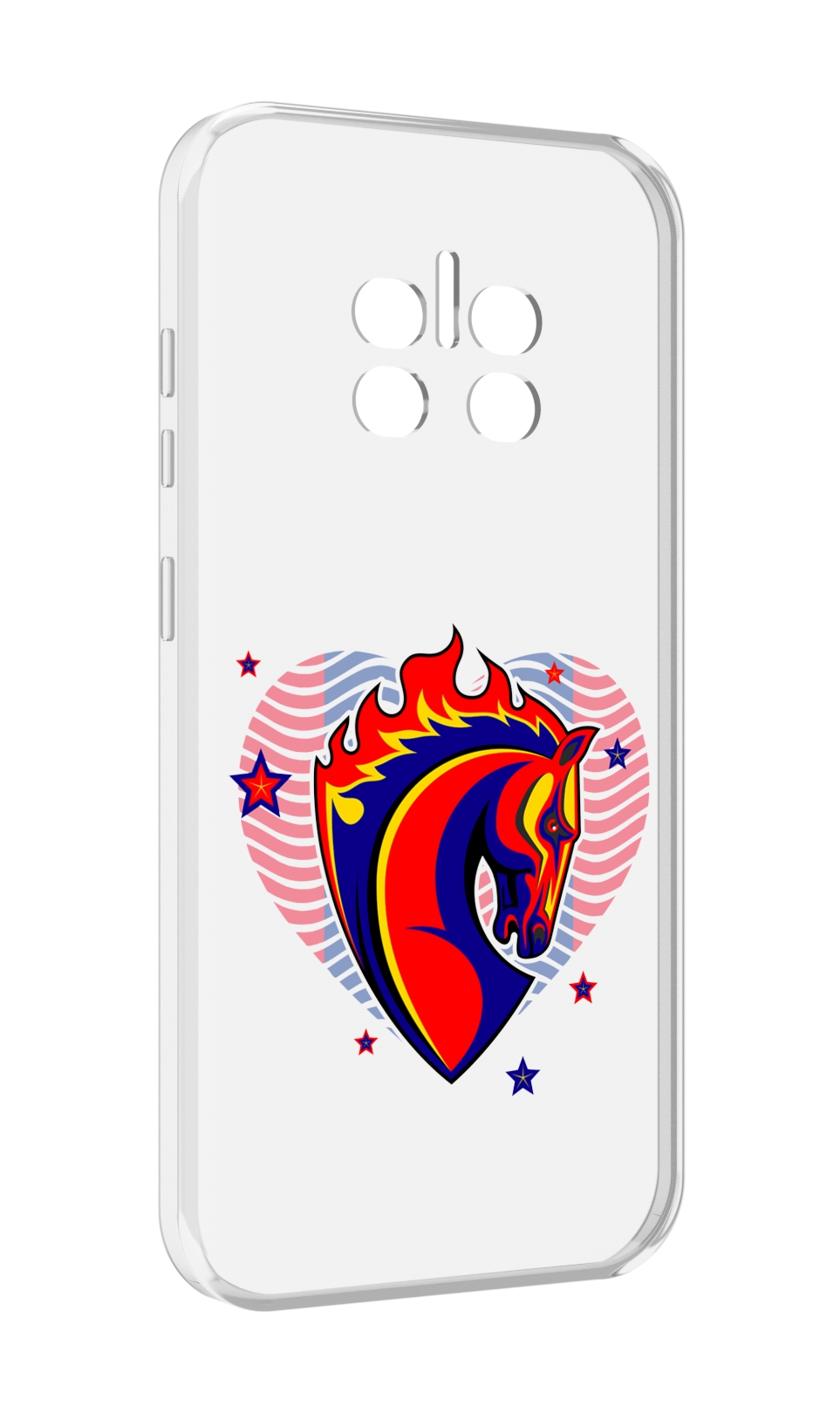 

Чехол MyPads ФК ЦСЛ Лошадь для Doogee V11, Прозрачный, Tocco