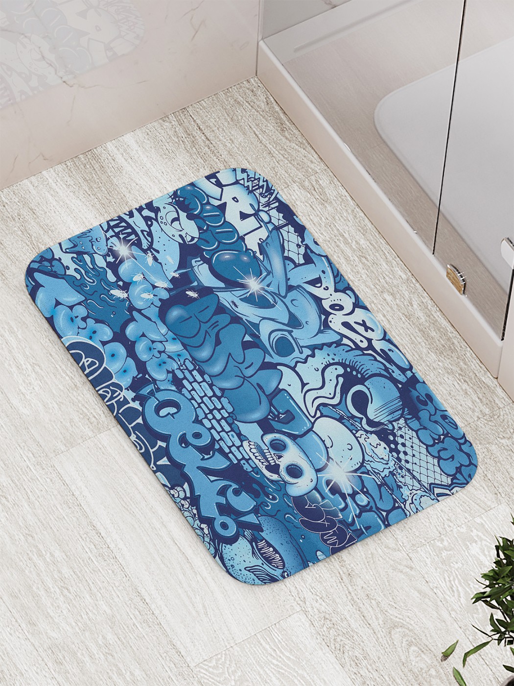 

Коврик противоскользящий для ванной, сауны, бассейна, 77х52 см bath_65133 JoyArty
