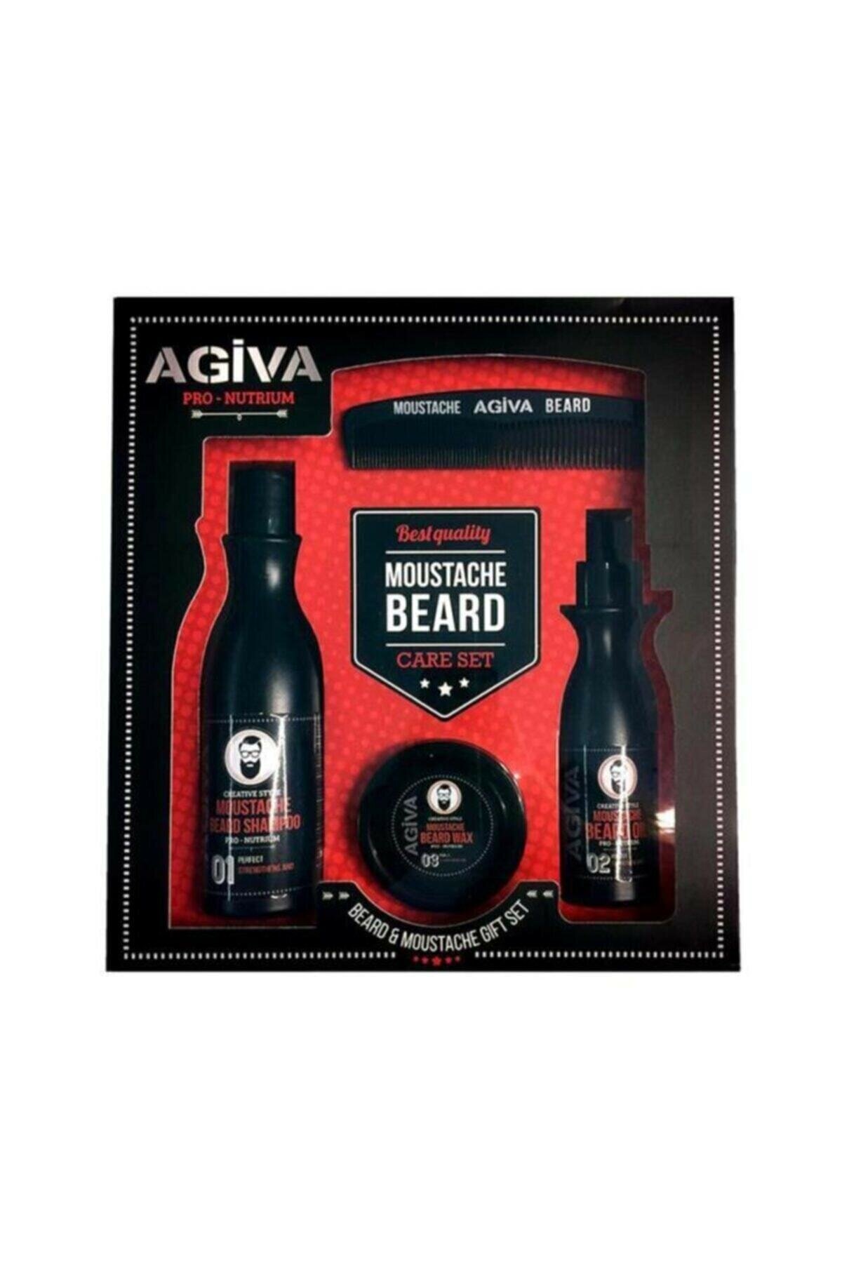 фото Подарочный набор по уходу за бородой agiva beard & moustache gift set 3 средства