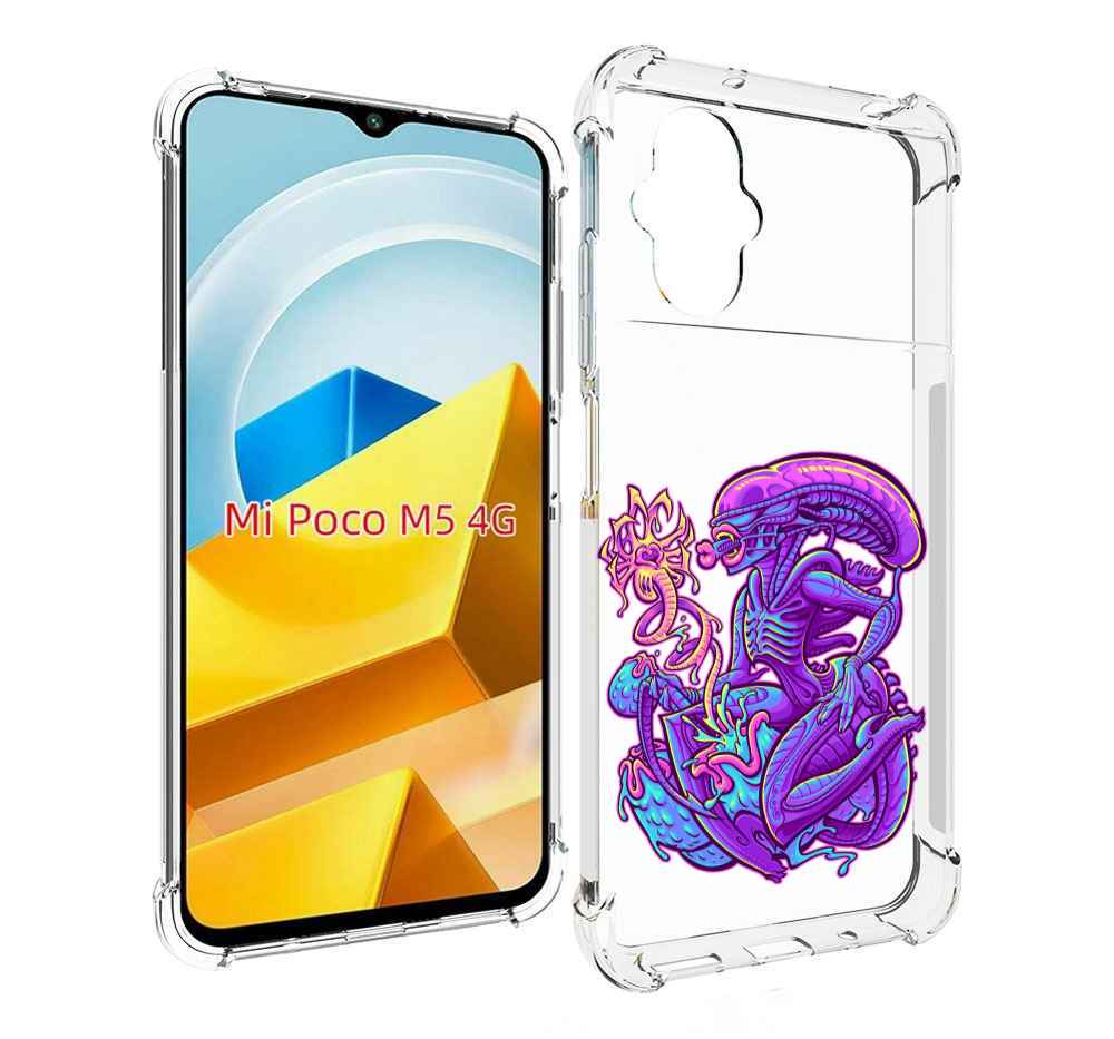 

Чехол MyPads Tocco для Xiaomi M5 чужой фиолетовый цвет, Прозрачный, Tocco