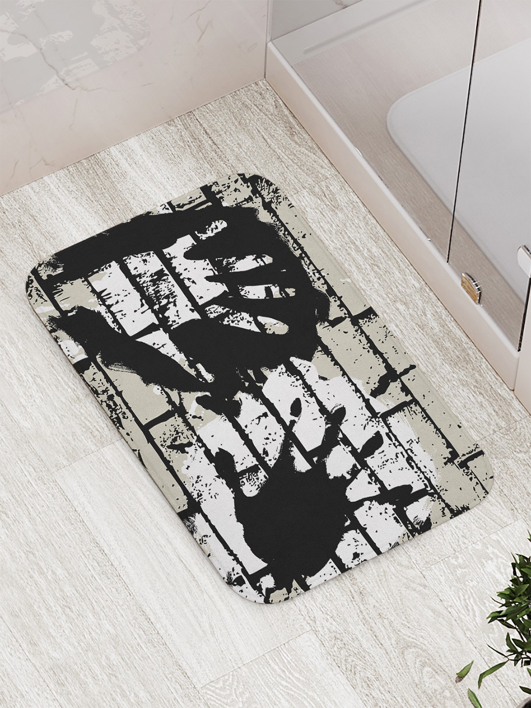 

Коврик противоскользящий для ванной, сауны, бассейна, 77х52 см bath_65124 JoyArty