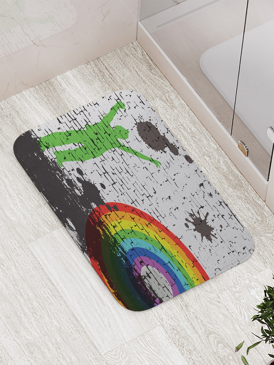 

Коврик противоскользящий для ванной, сауны, бассейна, 77х52 см bath_65123 JoyArty