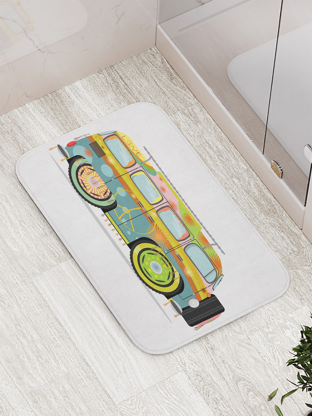 

Коврик противоскользящий для ванной, сауны, бассейна, 77х52 см bath_65122 JoyArty