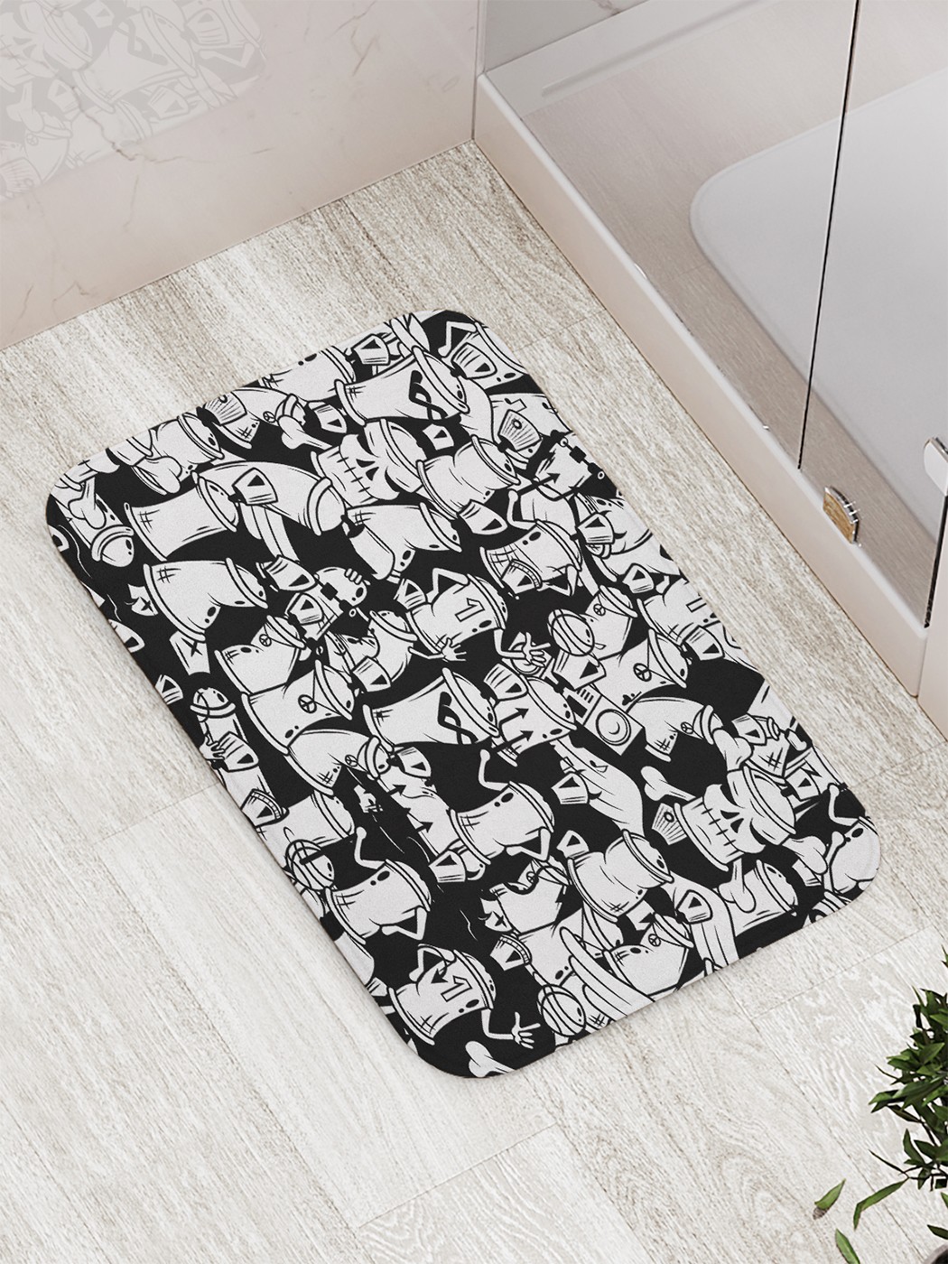 

Коврик противоскользящий для ванной, сауны, бассейна, 77х52 см bath_65120 JoyArty