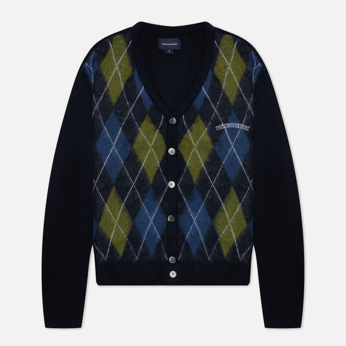

Кардиган мужской thisisneverthat Argyle синий XL, Argyle