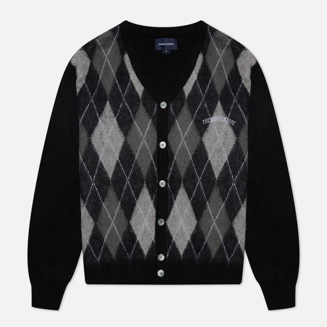

Кардиган мужской thisisneverthat Argyle черный XL, Argyle