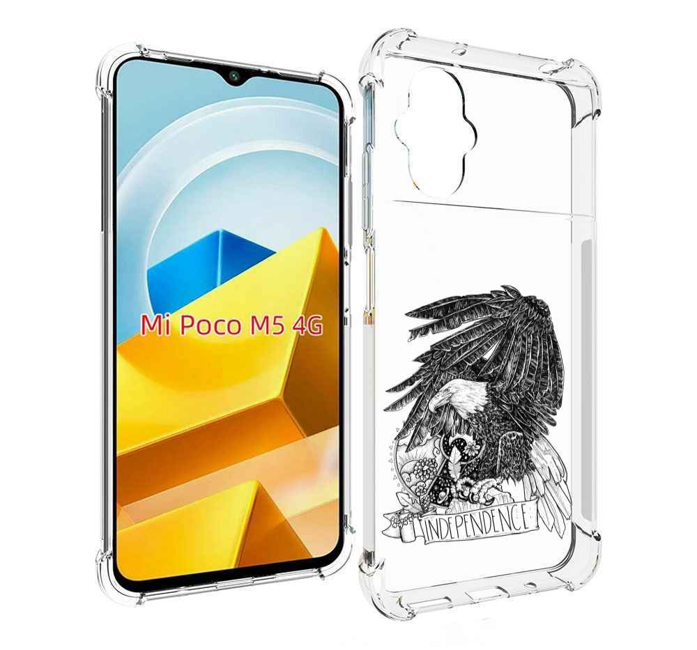 

Чехол MyPads Tocco для Xiaomi M5 черно белый сокол, Прозрачный, Tocco