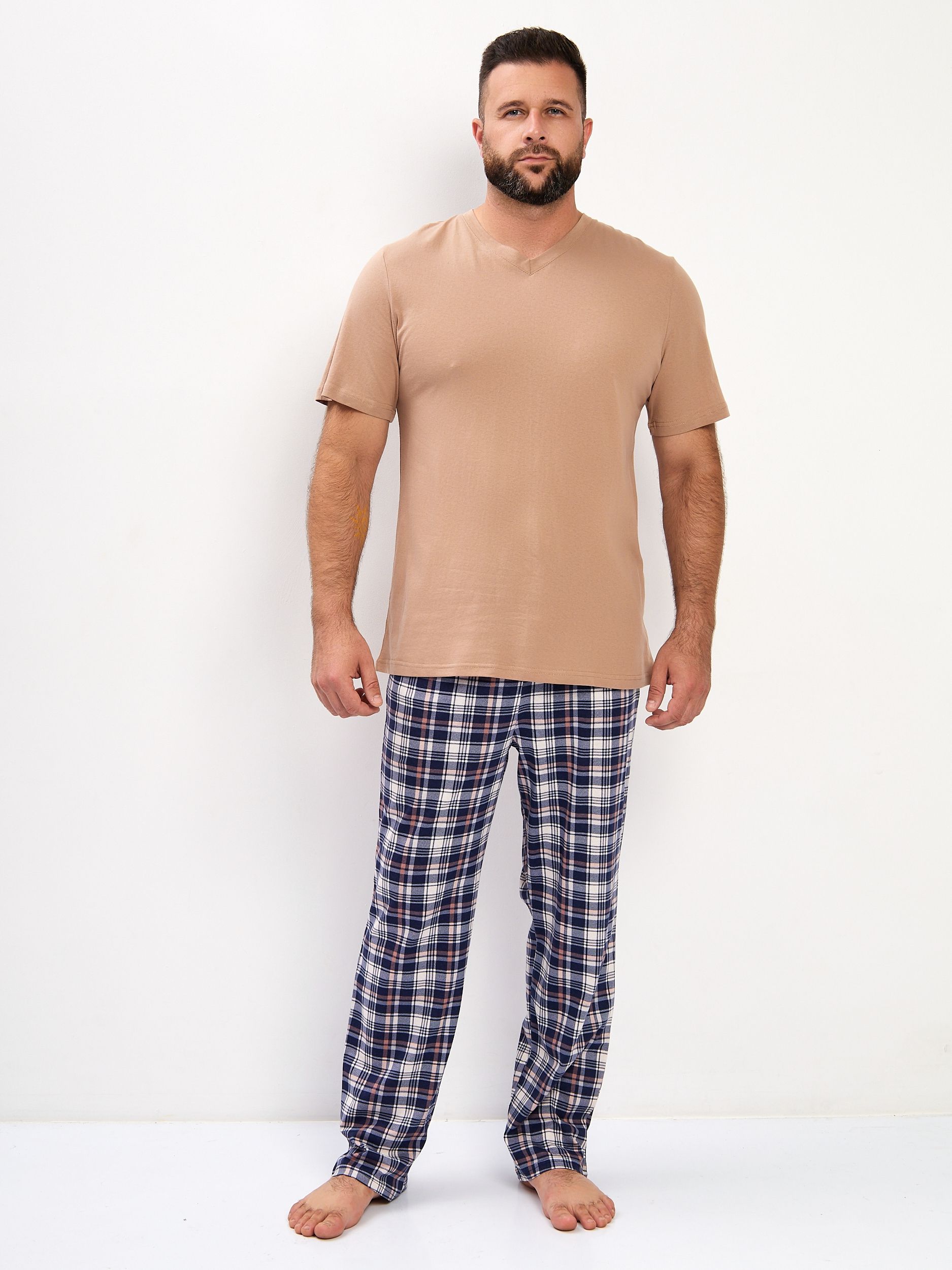 Комплект домашний мужской IHOMELUX М330 бежевый 54 RU 1700₽