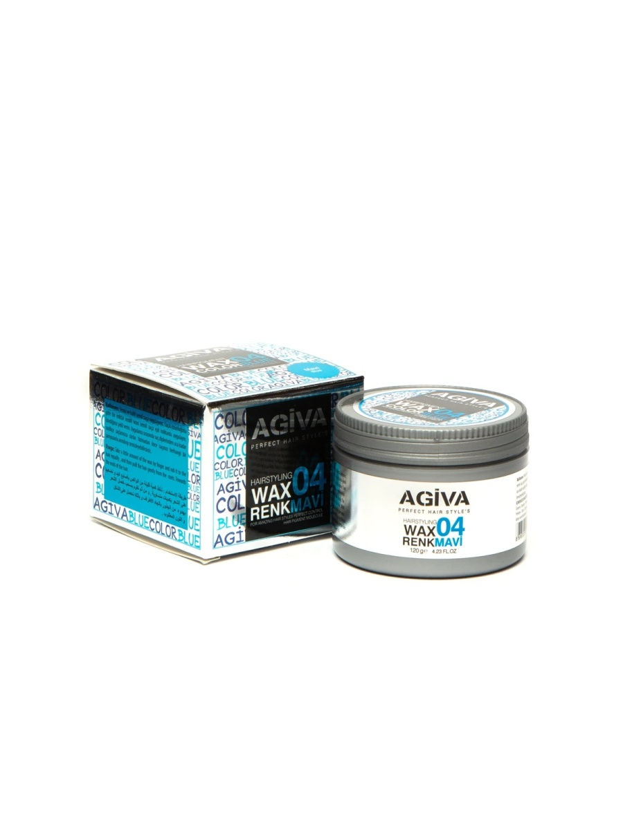 фото Воск для волос agiva color wax 04 blue, 120 мл