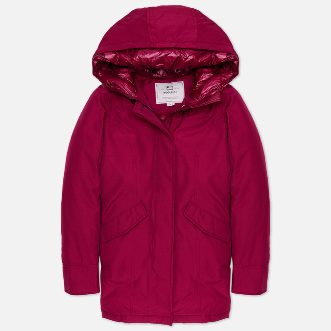 фото Пуховик женский woolrich arctic ramar cloth бордовый l