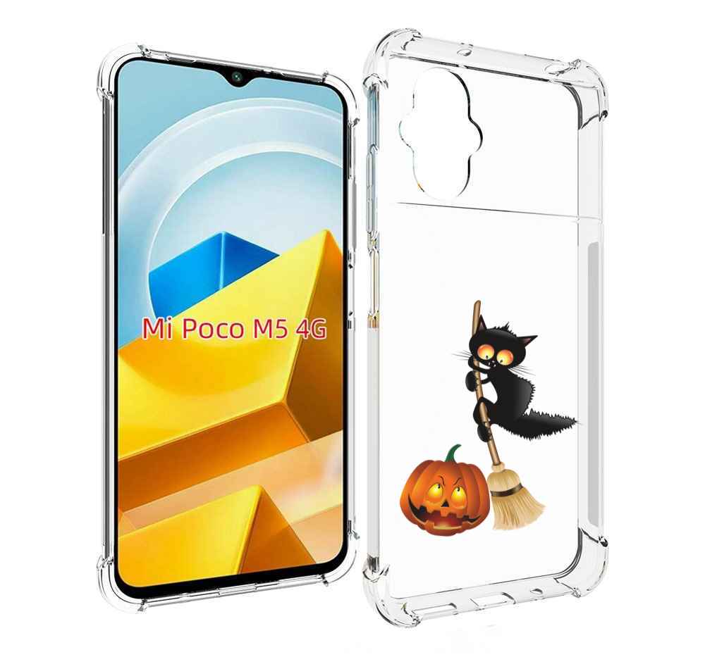 

Чехол MyPads Tocco для Xiaomi M5 хэлуинский котик, Прозрачный, Tocco
