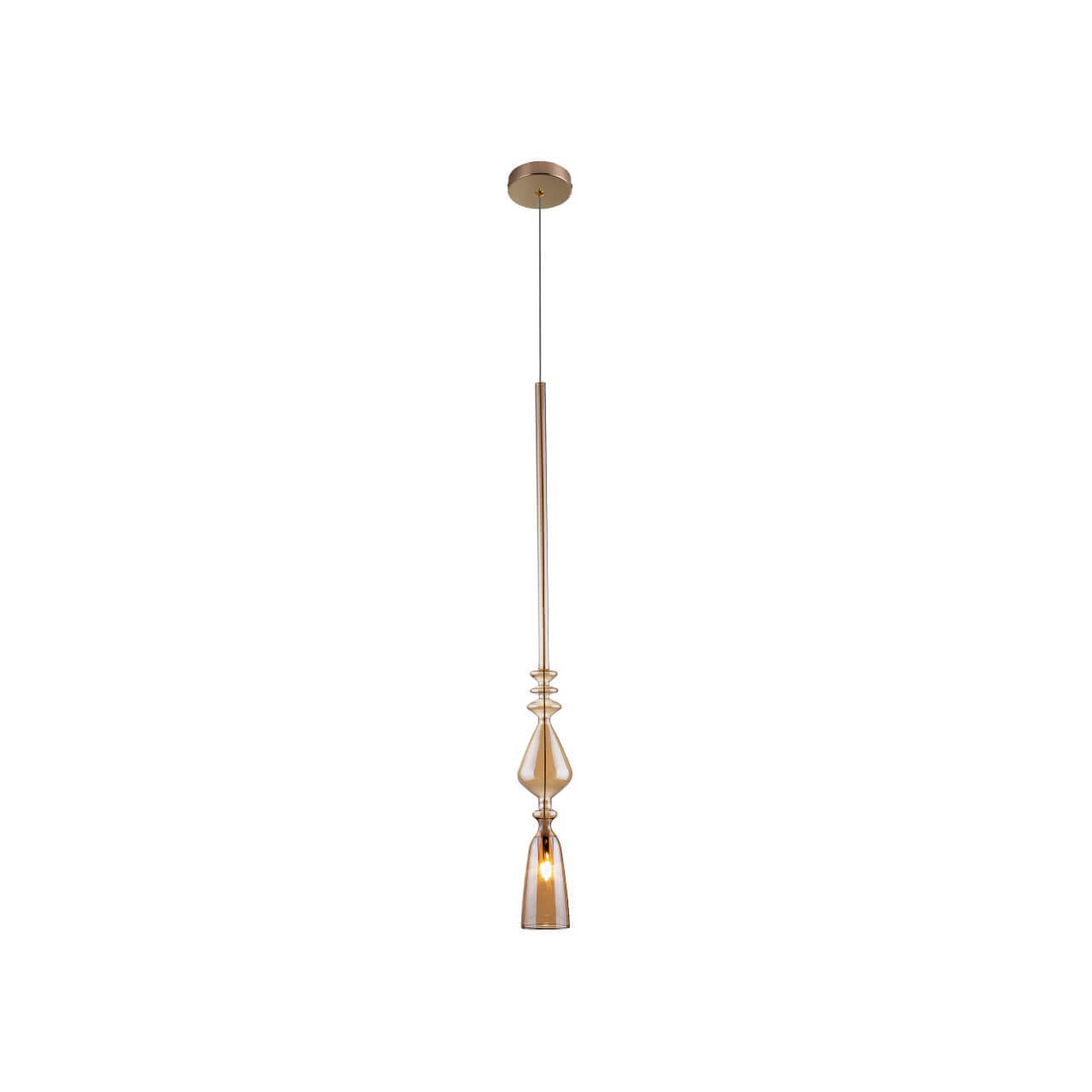 фото Светильник подвесной crystal lux lux new, lux new sp1 b amber, 60w, g9