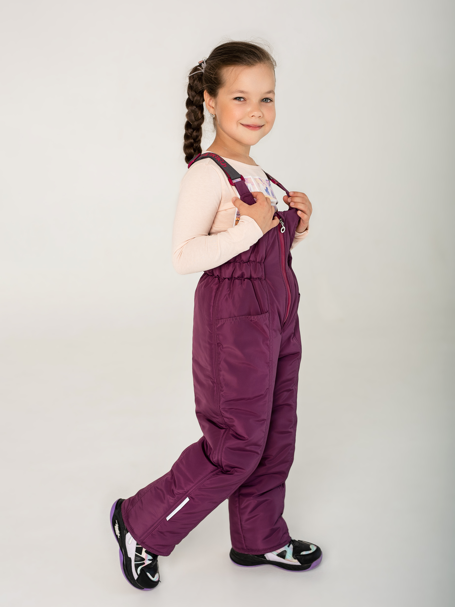 

Полукомбинезон детский sibirikids s197g/18, бордовый, 110, S197G/18