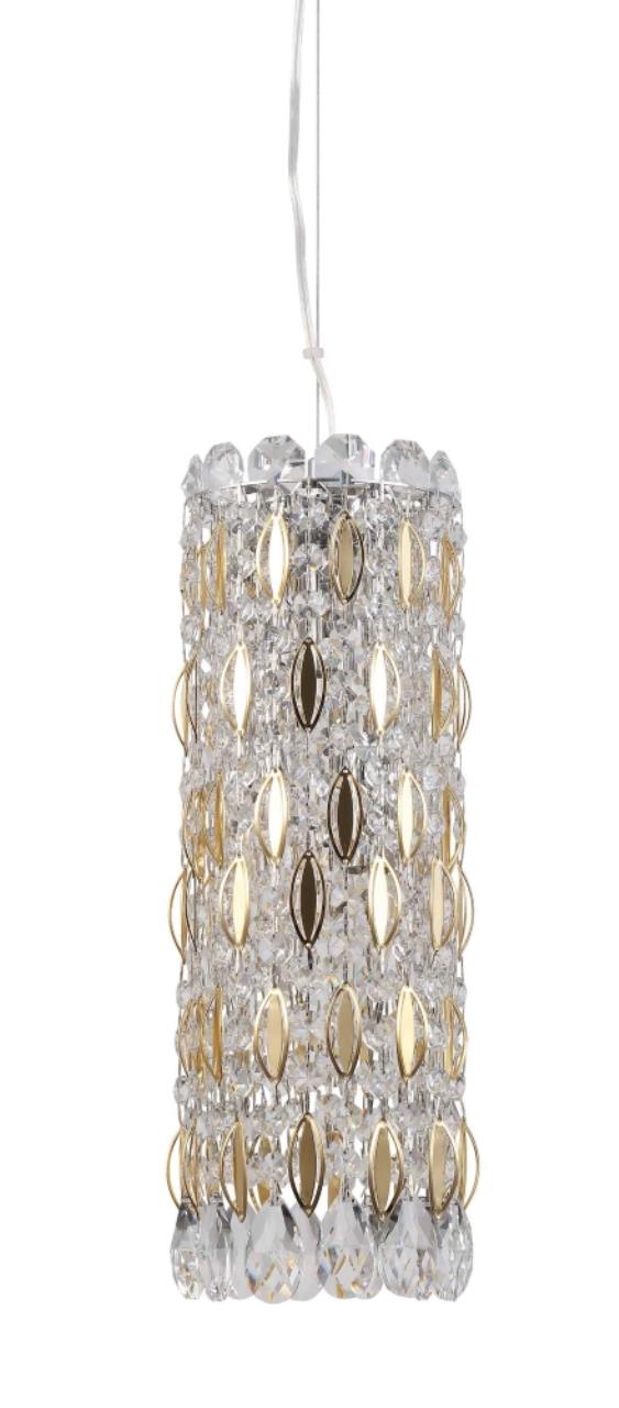 

Светильник подвесной Crystal Lux LIRICA, LIRICA SP3 CHROME/GOLD-TRANSPARENT, 180W, Е14