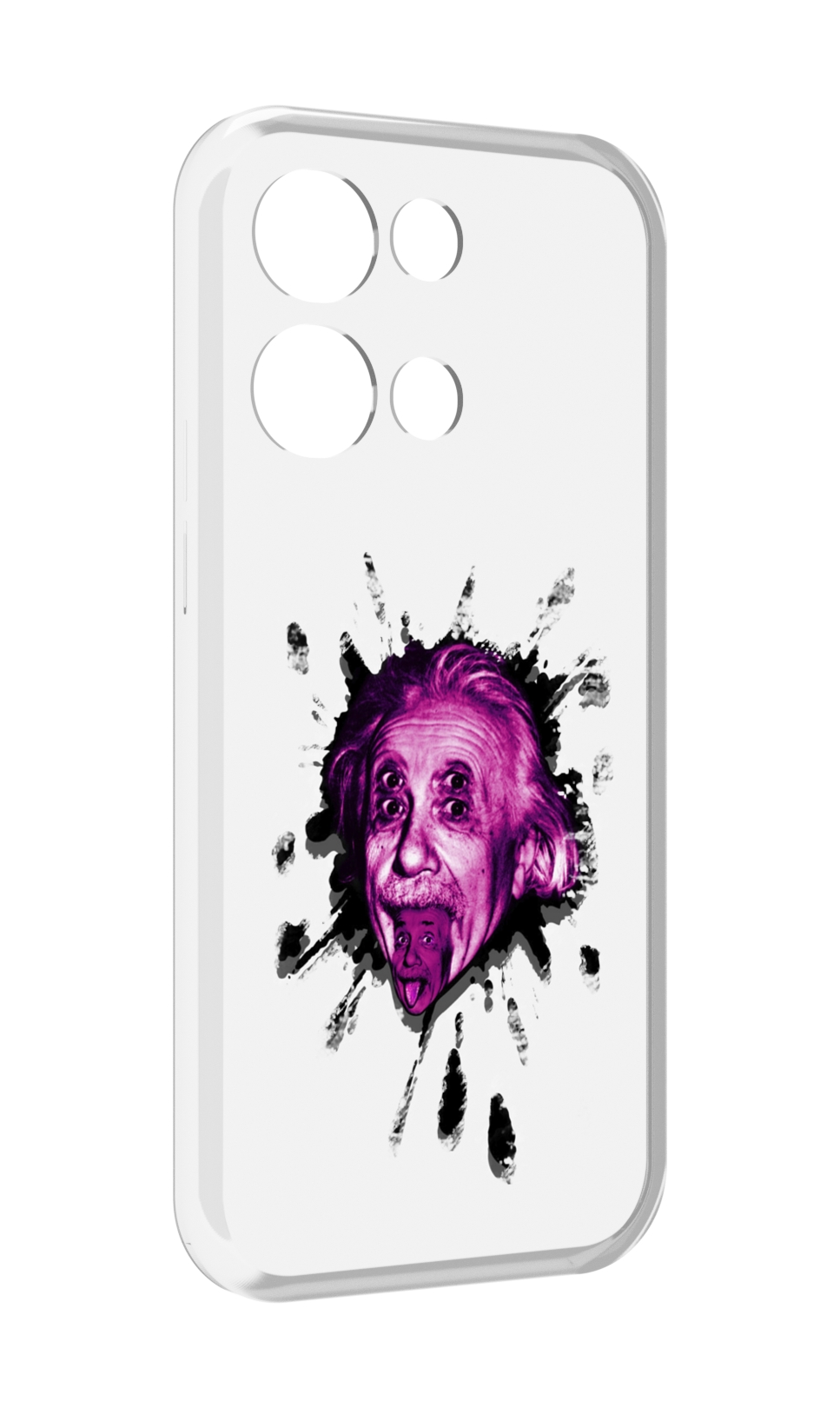 

Чехол MyPads Эйнштейн для OPPO Reno8 Pro, Прозрачный, Tocco