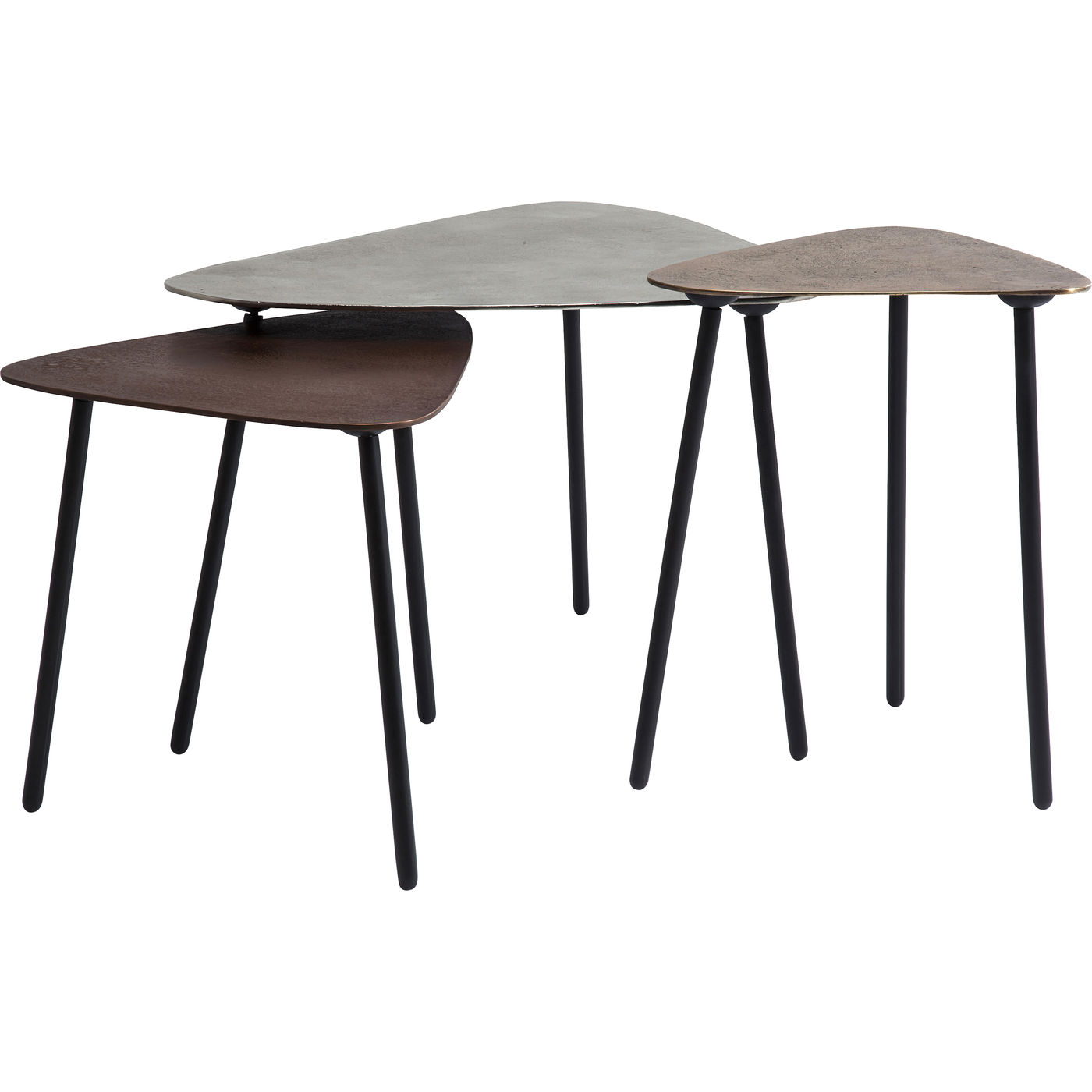 фото Набор из 3 кофейных столиков kare design, коллекция loft, 62х50х57 см