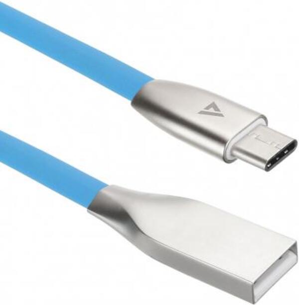 

Кабель USB ACD-Infinity Type-C USB-A TPE, 1.2 м, синий, ACD-U922-C2L