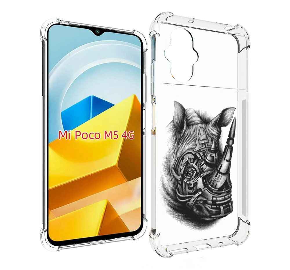 

Чехол MyPads Tocco для Xiaomi M5 стальной носорог, Прозрачный, Tocco