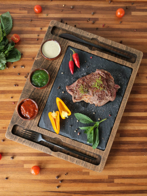 

Набор для стейков MaxxMalus “Steak4 Глянец коричневый“, Коричневый