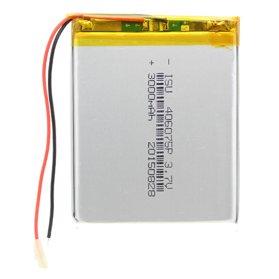 

Аккумуляторная батарея универсальная 406075p (4*60*75 mm) 3,7v Li-Pol 3000 mAh