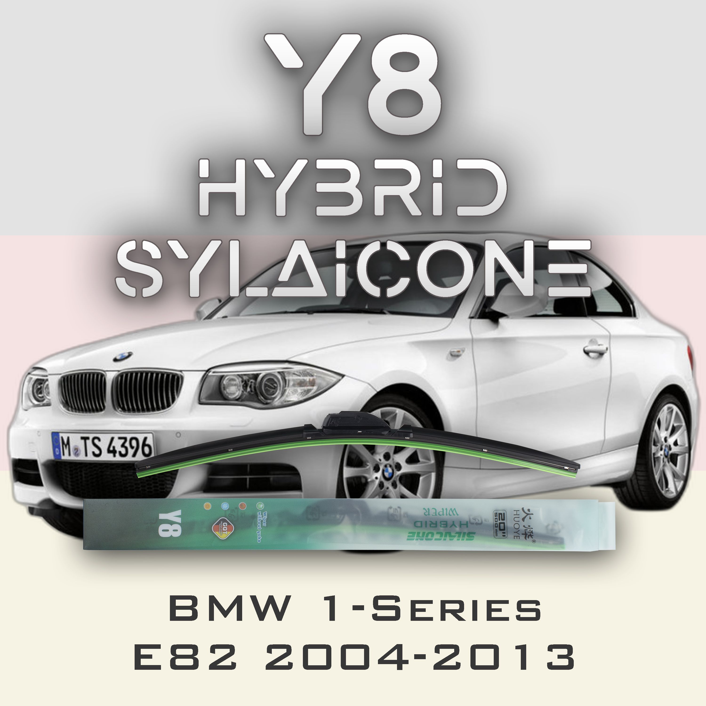 

Комплект щеток стеклоочистителя HUOYE Y8-BMW 1-Series E88\E82\E87\E81 2004-2013, Y8