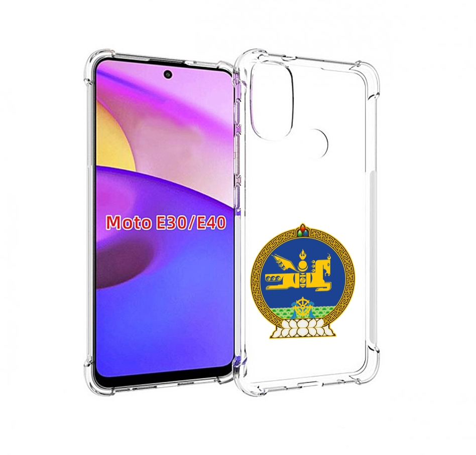 

Чехол бампер MyPads герб-монголия для Motorola Moto E30., Прозрачный, Tocco
