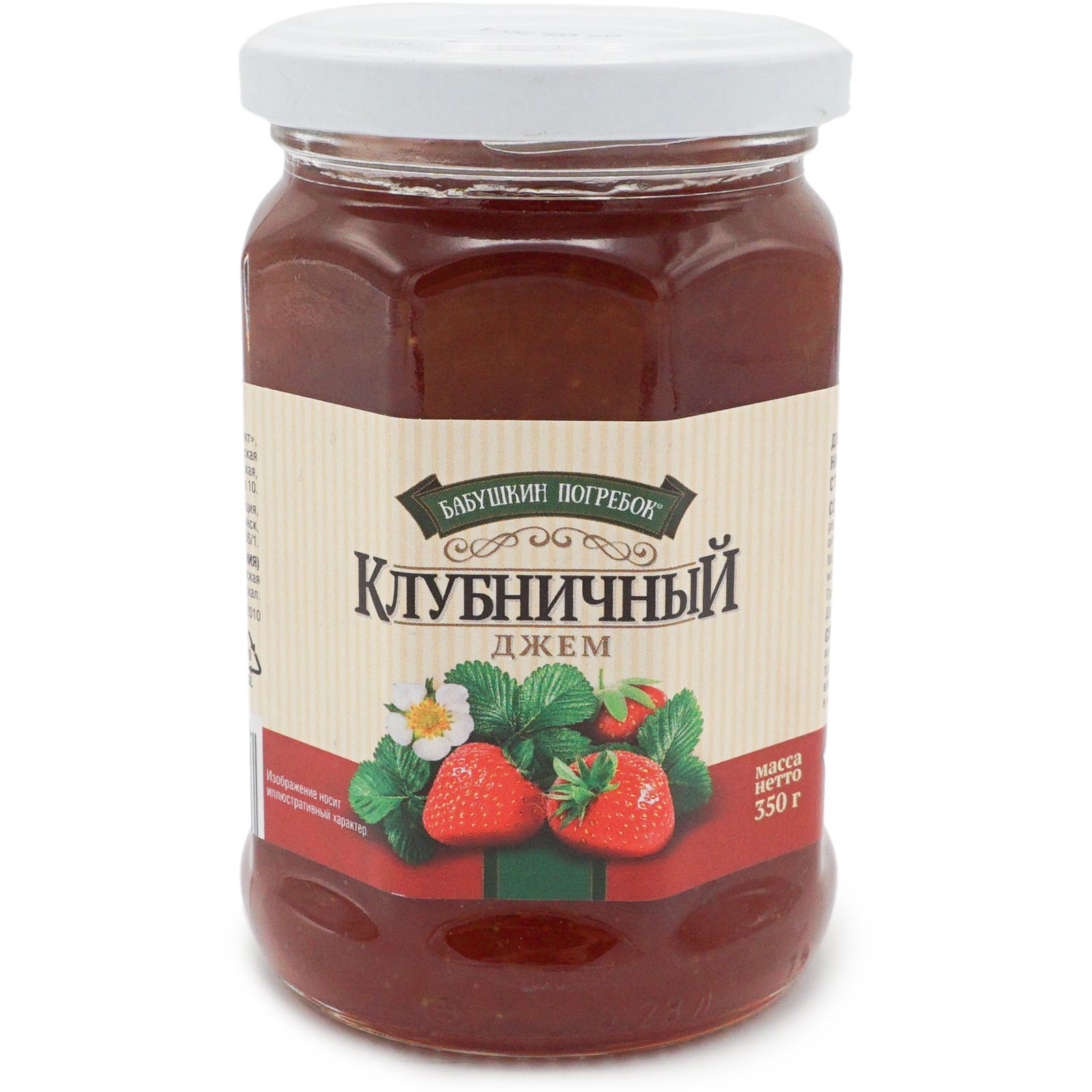 

Джем Бабушкин погребок Клубничный 350 г
