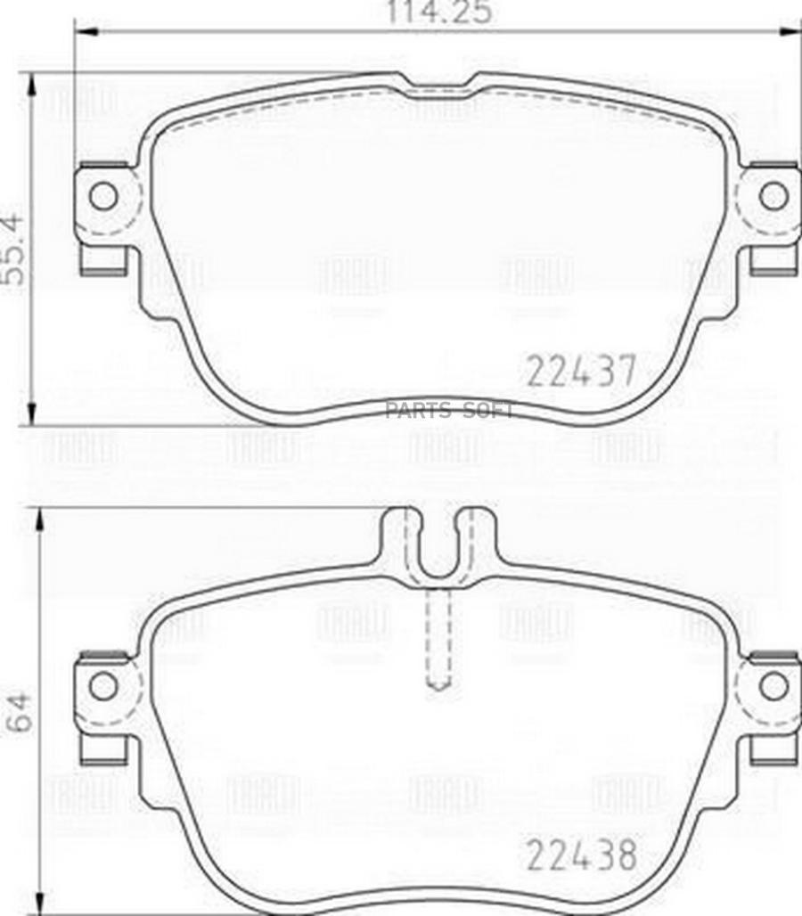 

Тормозные колодки Trialli pf4404