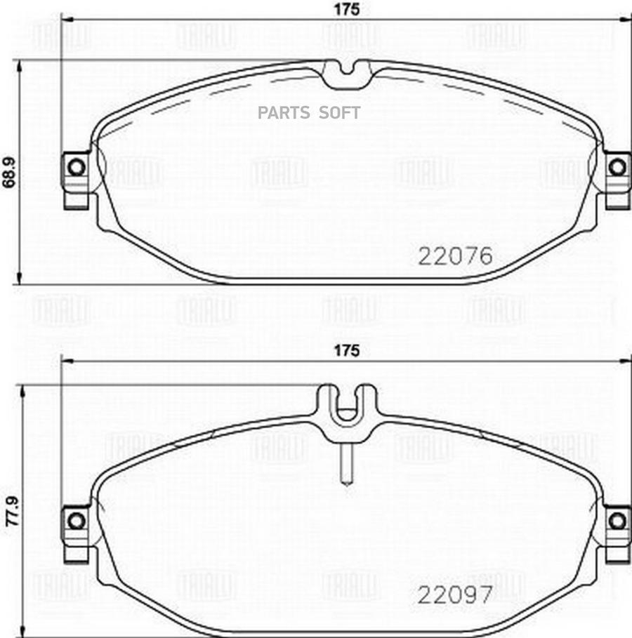 

Тормозные колодки Trialli pf4402