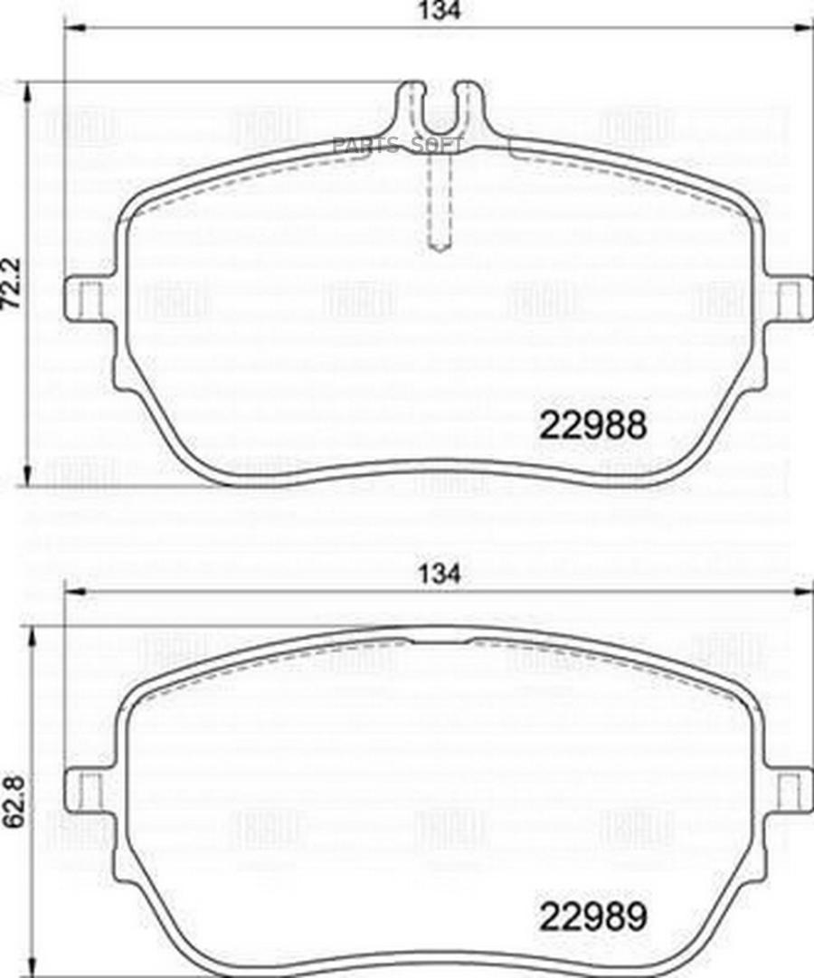 

Тормозные колодки Trialli pf2244