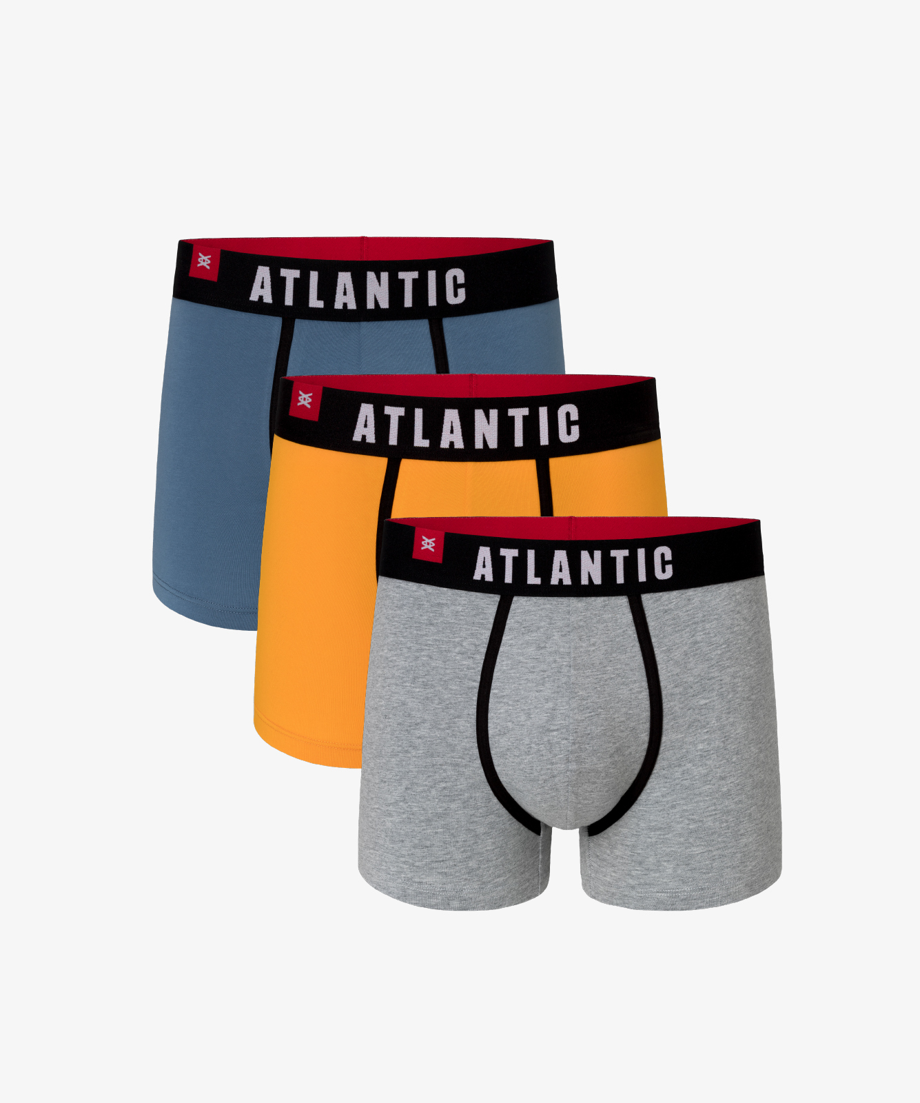 

Комплект трусов мужских АTLANTIC 3MH-014 синих; оранжевых; серых 2XL, 3MH-014