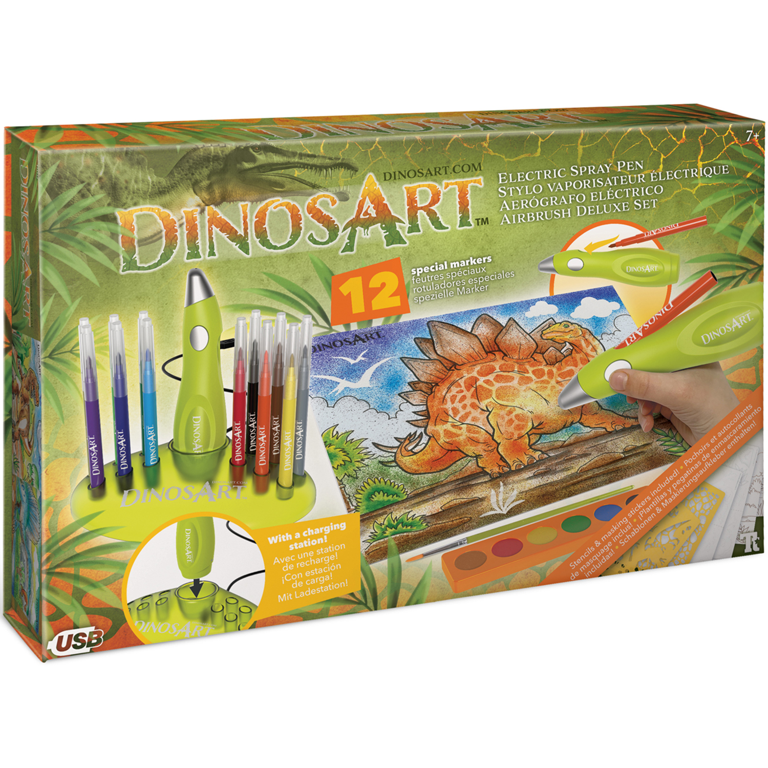 Набор для рисования аэрозольными маркерами DinosArt 15152_NSDA