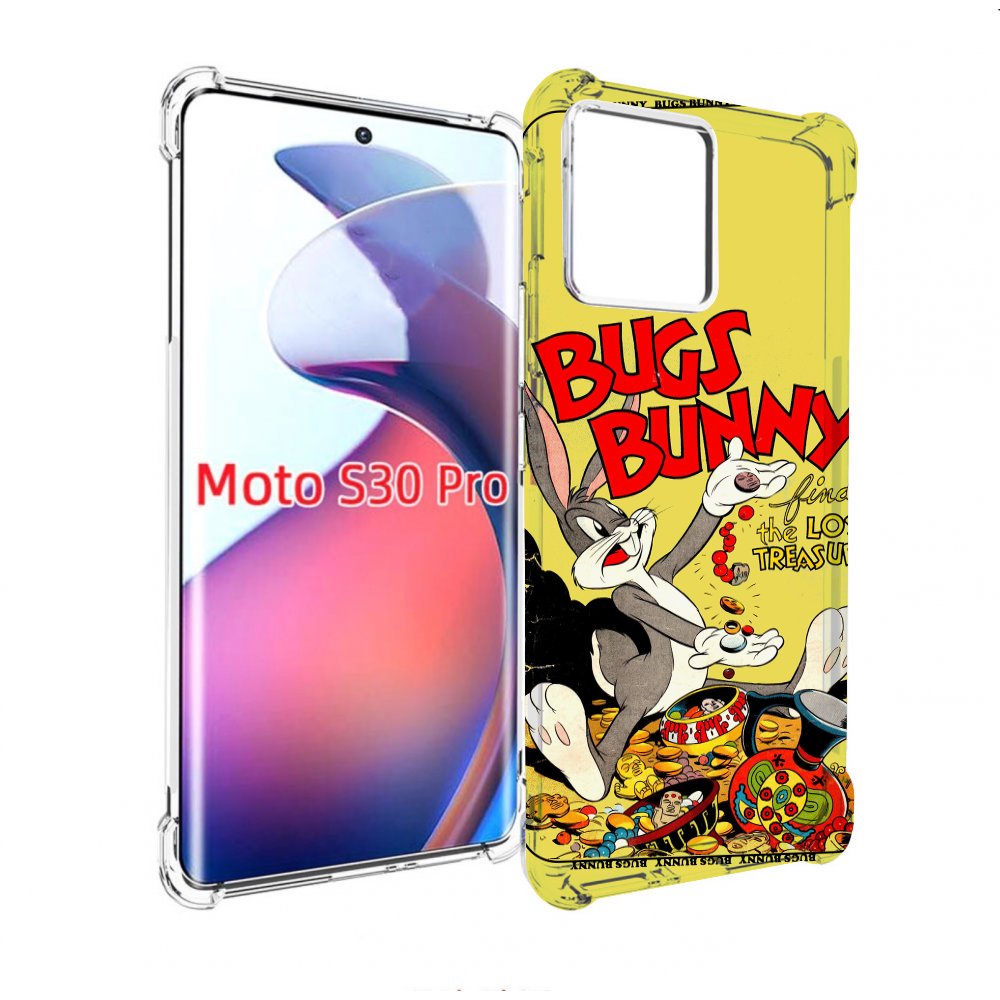 Чехол MyPads бакс-банни-и-еда для Motorola Moto S30 Pro