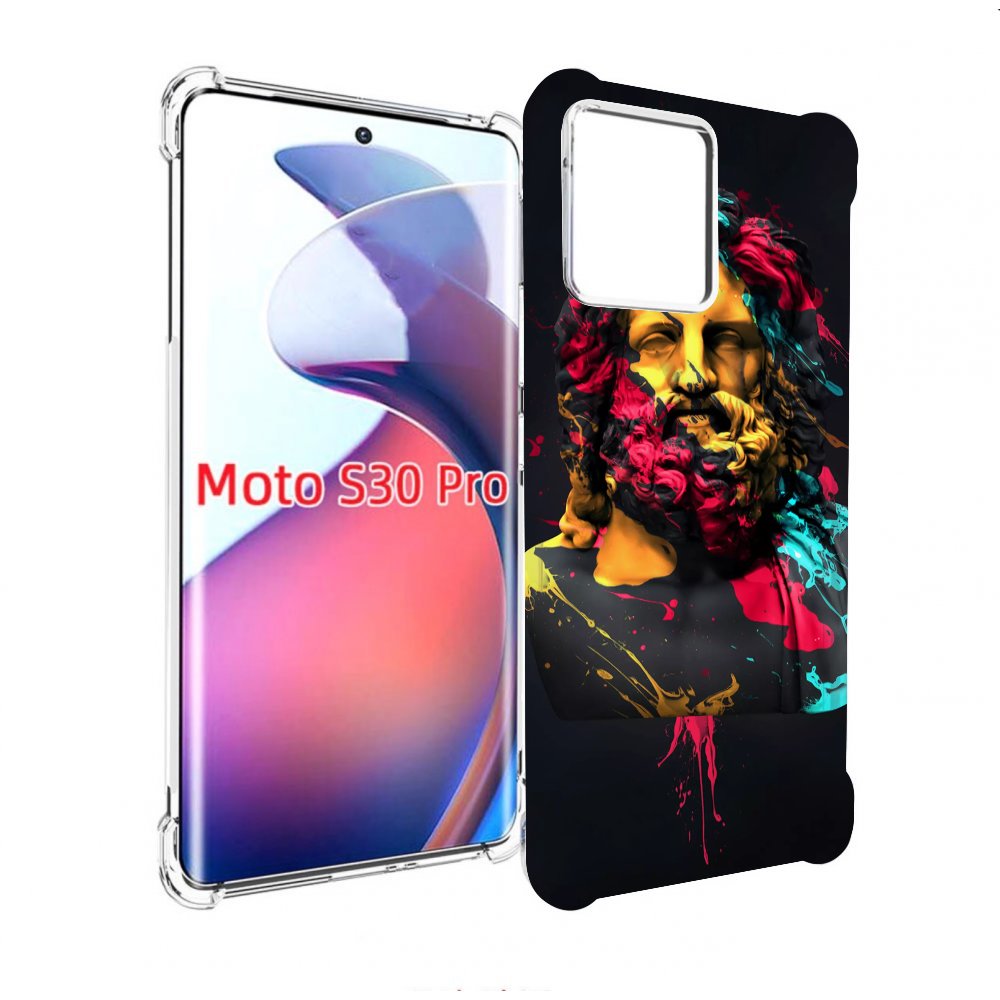 

Чехол MyPads арт-статуя-краски для Motorola Moto S30 Pro, Прозрачный, Tocco