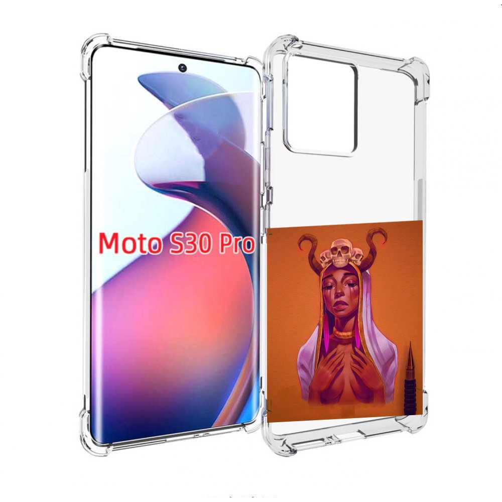 

Чехол MyPads античная-девушка для Motorola Moto S30 Pro, Прозрачный, Tocco