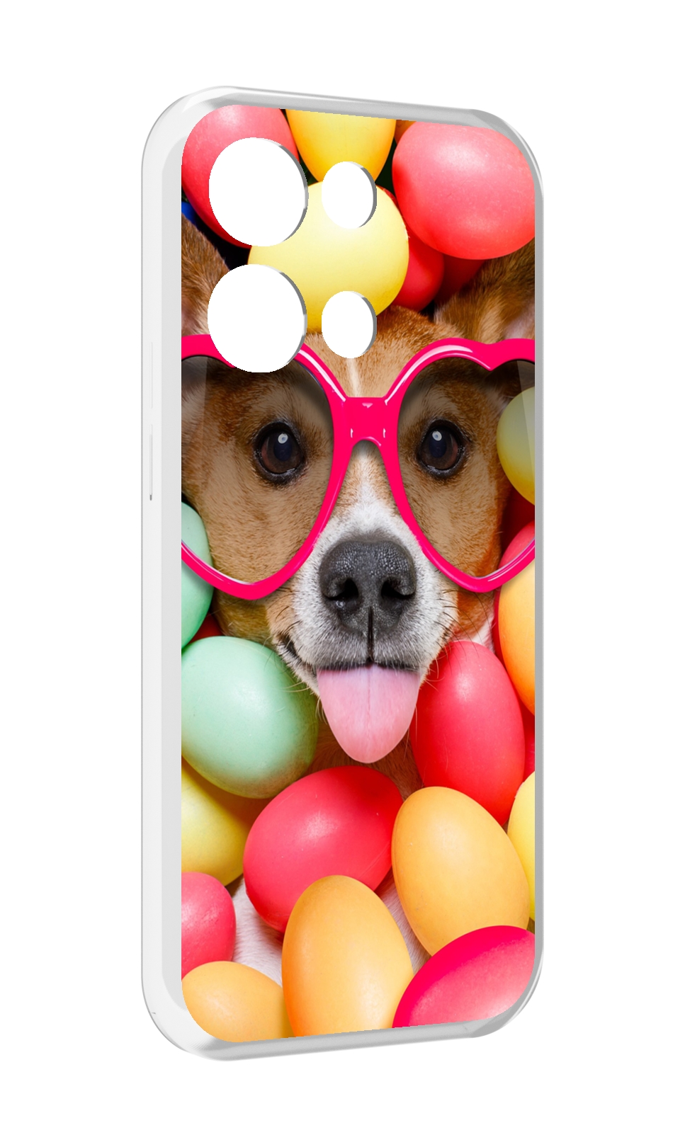 

Чехол MyPads Собака-в-яйцах для OPPO Reno8 Pro, Прозрачный, Tocco